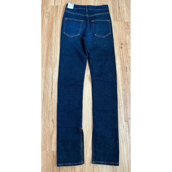 Pilcro and the Letterpress Dark Wash Straight Leg Blue Jeans, Size 25, NWT! $140 - Picture 9 of 13